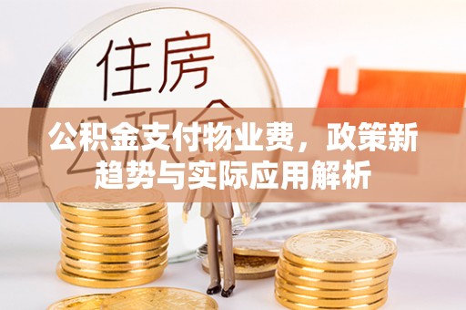 雨花公积金支付物业费，政策新趋势与实际应用解析