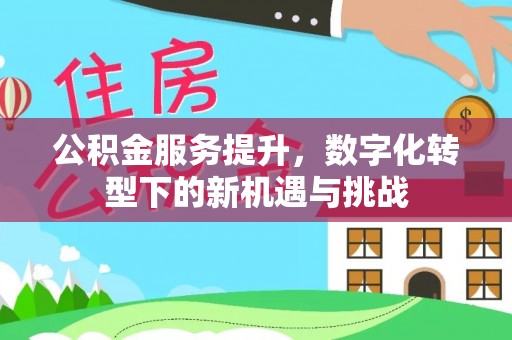 雨花公积金服务提升，数字化转型下的新机遇与挑战