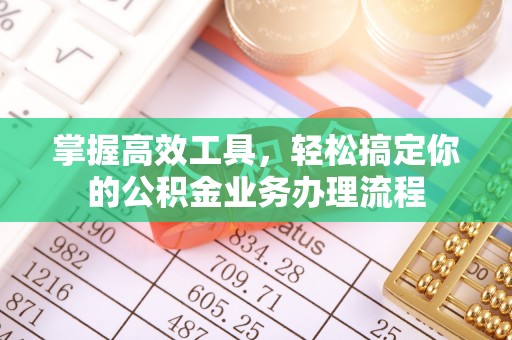 雨花掌握高效工具，轻松搞定你的公积金业务办理流程